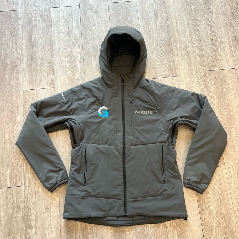 KUIU Gray Hooded Puffer Jacket